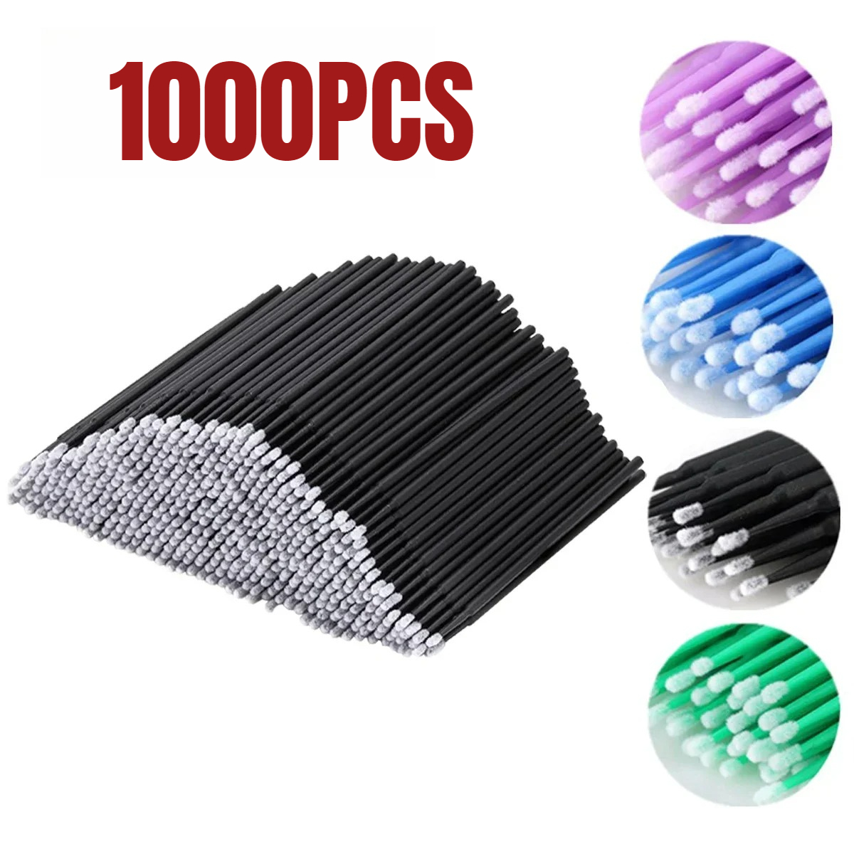 Eyelash Extension Remover - Brosse de nettoyage de cils, 1000/500