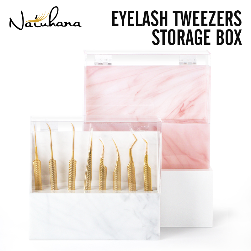 Lash Extension Tweezers - NATUHANA Support de Présentation en Acrylique