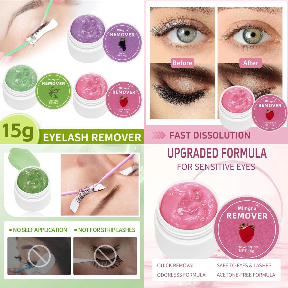 Eyelash Extension Remover - 1 pièce de crème dissolvante pour