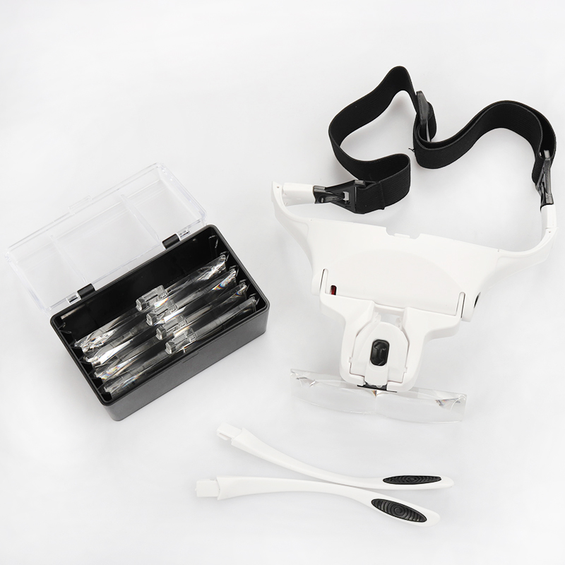 Loupe à bandeau réglable à 5 l - Eyelash Extension With Glasses avis et prix