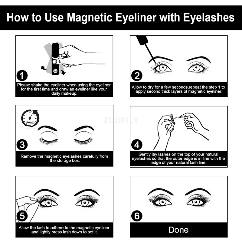 1/2 Pièces Eyeliner Magnétique - Eyelash Extension Eyeliner avis et prix